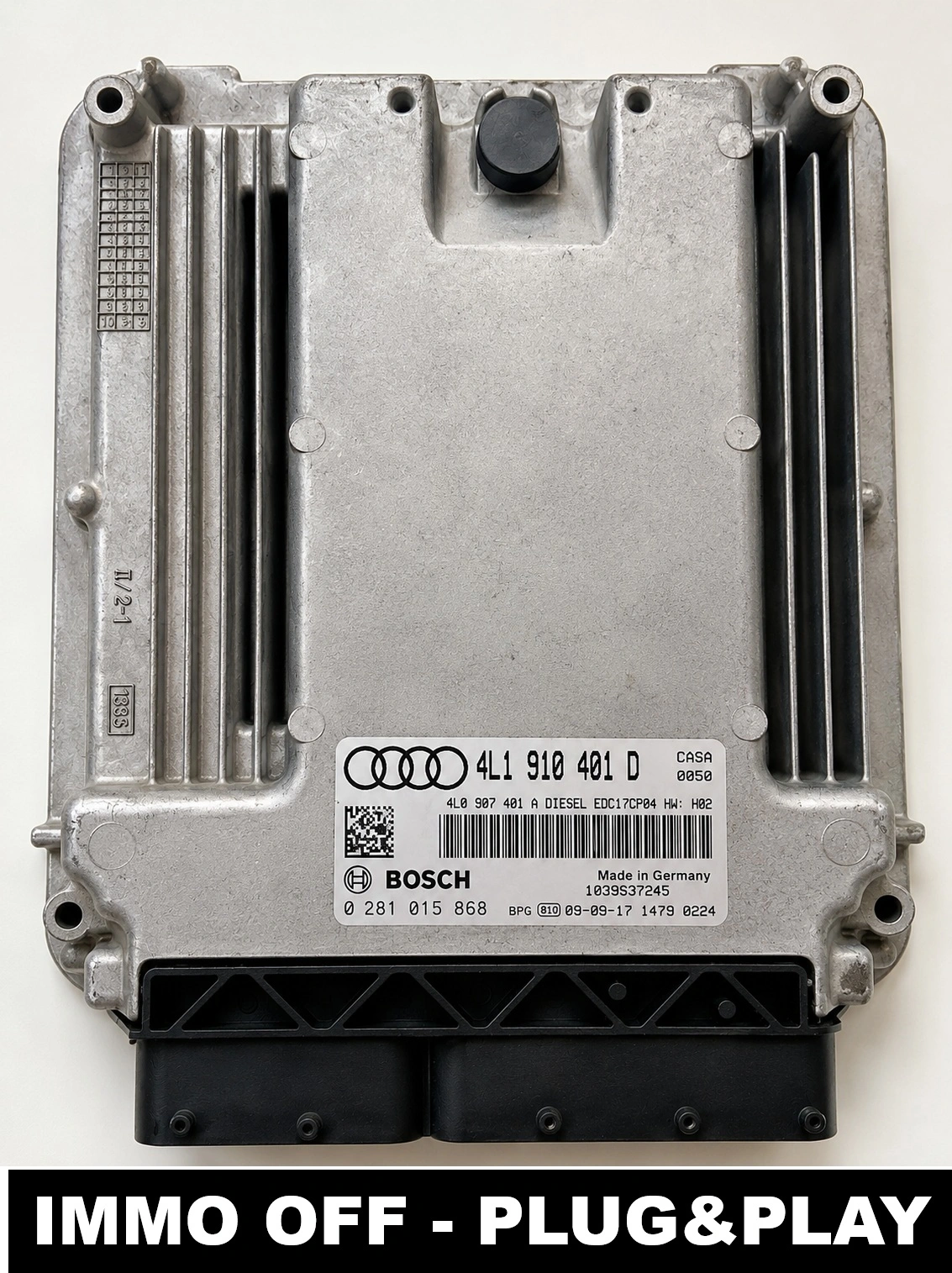 0281015868 4L1910401D Audi Q7 3.0 TDI IMMO OFF engine ECU